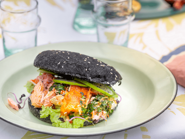 Pulled-Lachs-Burger